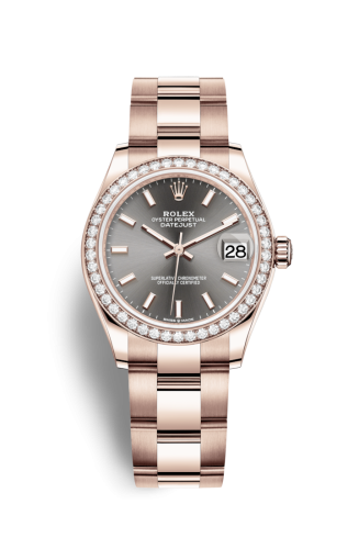 Rolex Datejust 31 Rose Gold / Diamond / Grey / Oyster 278285rbr-0020