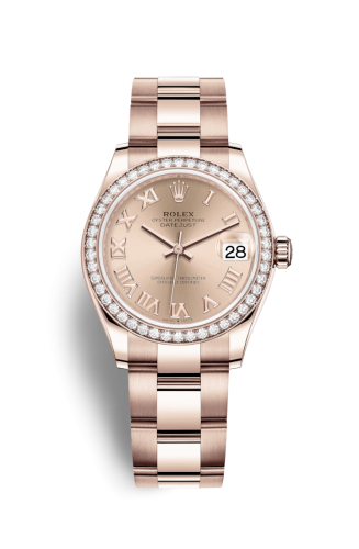 Rolex Datejust 31 Rose Gold / Diamond / Rose - Roman / Oyster 278285rbr-0028