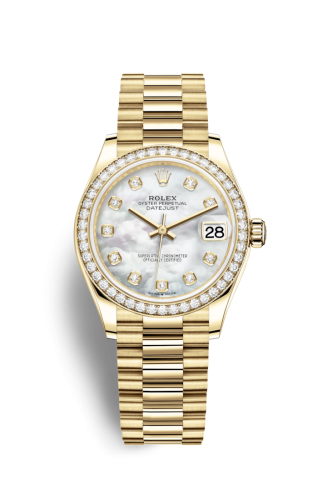 Rolex Datejust 31 Yellow Gold / Diamond / MOP / President 278288RBR-0006