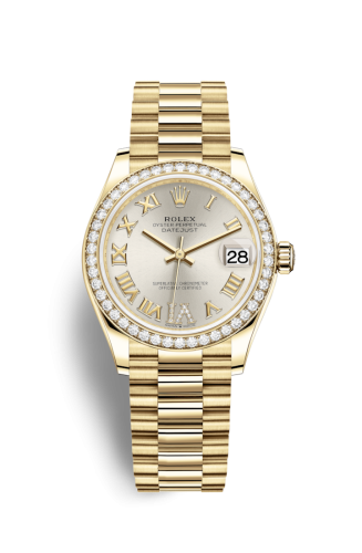 Rolex Datejust 31 Yellow Gold / Diamond / Silver - Roman / President 278288RBR-0020
