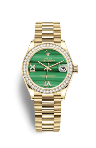 Rolex Datejust 31 Yellow Gold / Diamond / Malachite / President 278288rbr-0004