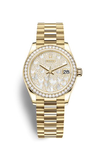 Rolex Datejust 31 Yellow Gold / Diamond / Butterfly / President 278288rbr-0011