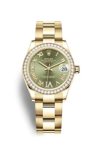 Rolex Datejust 31 Yellow Gold / Diamond / Olive - Roman / Oyster 278288rbr-0023