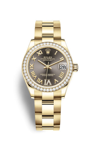 Rolex Datejust 31 Yellow Gold / Diamond / Grey - Roman / Oyster 278288rbr-0025