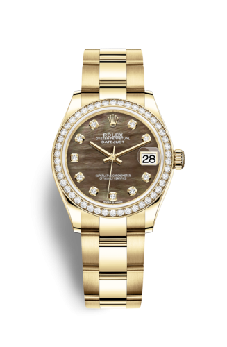 Rolex Datejust 31 Yellow Gold / Diamond / Black MOP / Oyster 278288rbr-0031