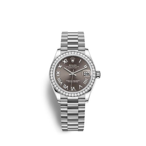 Rolex Datejust 31 White Gold Diamond / Grey - Roman 278289RBR-0017