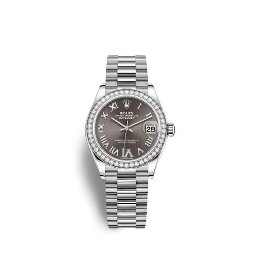 Rolex Datejust 31 White Gold Diamond / Grey - Roman 278289RBR-0020