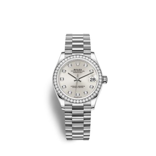 Rolex Datejust 31 White Gold Diamond / Silver - Diamond 278289RBR-0021