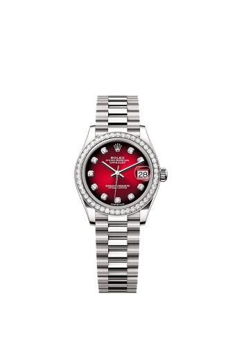 Rolex Datejust 31 White Gold Diamond / Red Gradient - Diamond 278289RBR-0028