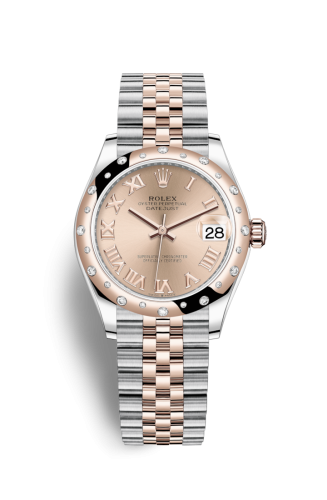 Rolex Datejust 31 Stainless Steel/ Rose Gold / Domed - Diamond / Rose - Roman / Jubilee 278341RBR-0006