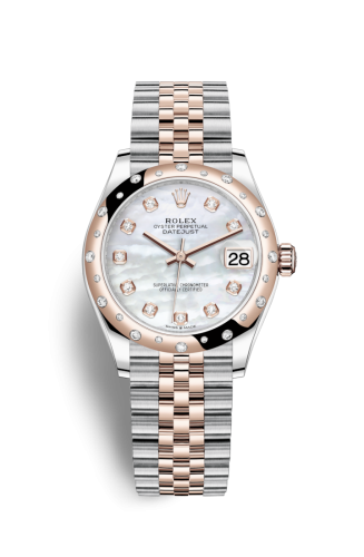 Rolex Datejust 31 Stainless Steel/ Rose Gold / Domed - Diamond / MOP / Jubilee 278341RBR-0026