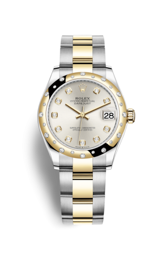 Rolex Datejust 31 Stainless Steel / Yellow Gold / Domed - Diamond / Silver - Diamond / Oyster 278343RBR-0019