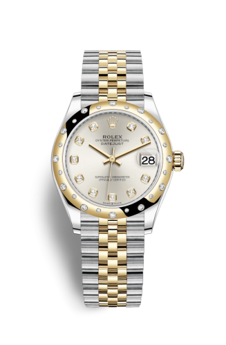 Rolex Datejust 31 Stainless Steel / Yellow Gold / Domed - Diamond / Silver - Diamond / Jubilee 278343RBR-0020
