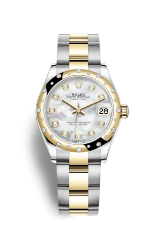 Rolex Datejust 31 Stainless Steel / Yellow Gold / Domed - Diamond / MOP / Oyster 278343RBR-0027