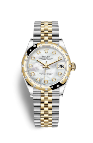Rolex Datejust 31 Stainless Steel / Yellow Gold / Domed - Diamond / MOP / Jubilee 278343RBR-0028