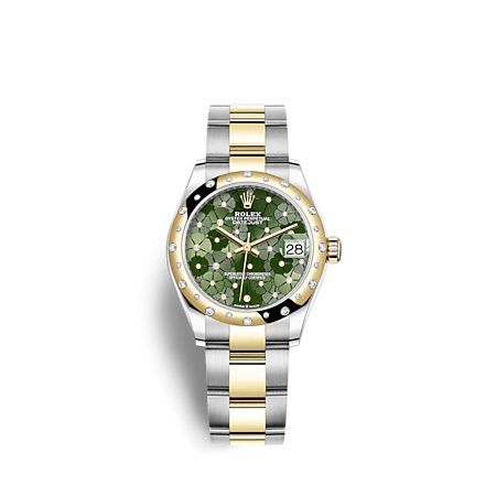 Rolex Datejust 31 Stainless Steel / Yellow Gold / Domed - Diamond / Olive - Floral / Oyster 278343RBR-0031