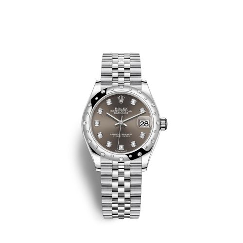 Rolex Datejust 31 Stainless Steel Domed Diamond / Jubilee / Grey - Diamond 278344RBR-0008