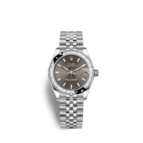 Rolex Datejust 31 Stainless Steel Domed Diamond / Jubilee / Grey 278344RBR-0018