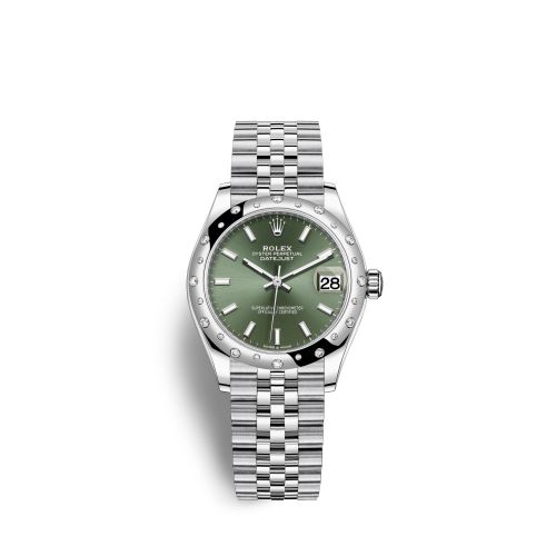 Rolex Datejust 31 Stainless Steel Domed Diamond / Jubilee / Green 278344RBR-0020