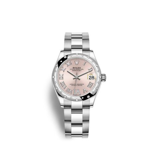 Rolex Datejust 31 Stainless Steel Domed Diamond / Oyster / Pink - Roman 278344RBR-0025