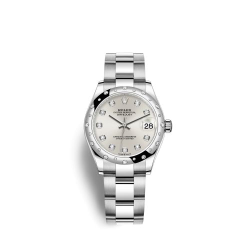 Rolex Datejust 31 Stainless Steel Domed Diamond / Oyster / Silver - Diamond 278344RBR-0031