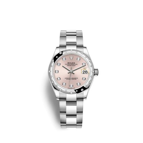 Rolex Datejust 31 Stainless Steel Domed Diamond / Oyster / Pink - Diamond 278344RBR-0033