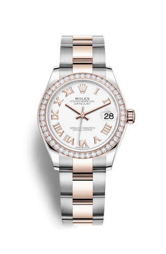 Rolex Datejust 31 Stainless Steel/ Rose Gold / Diamond / White - Roman / Oyster 278381RBR-0003