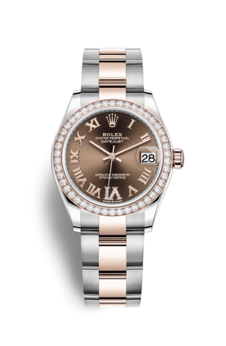 Rolex Datejust 31 Stainless Steel/ Rose Gold / Diamond / Chocolate - Roman / Oyster 278381RBR-0005