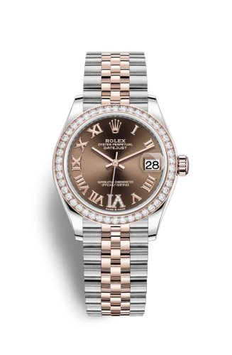 Rolex Datejust 31 Stainless Steel/ Rose Gold / Diamond / Chocolate - Roman / Jubilee 278381RBR-0006