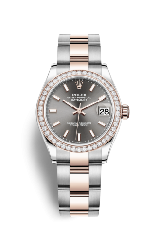 Rolex Datejust 31 Stainless Steel/ Rose Gold / Diamond / Grey / Oyster 278381RBR-0017