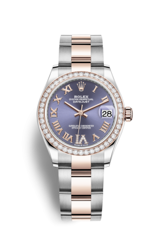 Rolex Datejust 31 Stainless Steel/ Rose Gold / Diamond / Aubergine - Roman / Oyster 278381RBR-0019