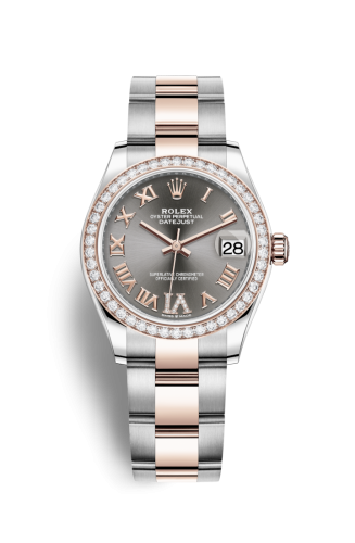 Rolex Datejust 31 Stainless Steel/ Rose Gold / Diamond / Grey - Roman / Oyster 278381RBR-0029