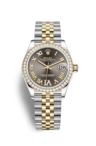 Rolex Datejust 31 Stainless Steel / Yellow Gold / Diamond / Grey - Roman / Jubilee 278383RBR-0018