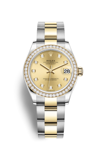 Rolex Datejust 31 Stainless Steel / Yellow Gold / Diamond / Champagne - Diamond / Oyster 278383RBR-0025