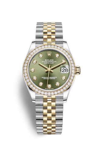 Rolex Datejust 31 Stainless Steel / Yellow Gold / Diamond / Olive - Diamond / Jubilee 278383RBR-0030
