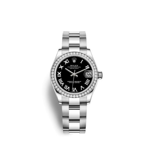 Rolex Datejust 31 Stainless Steel Diamond / Oyster / Black - Roman 278384RBR-0001