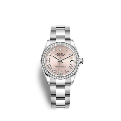 Rolex Datejust 31 Stainless Steel Diamond / Oyster / Pink - Roman 278384RBR-0023