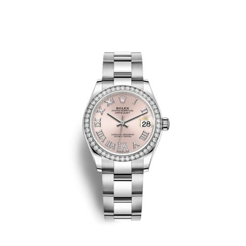 Rolex Datejust 31 Stainless Steel Diamond / Oyster / Pink - Roman 278384RBR-0027