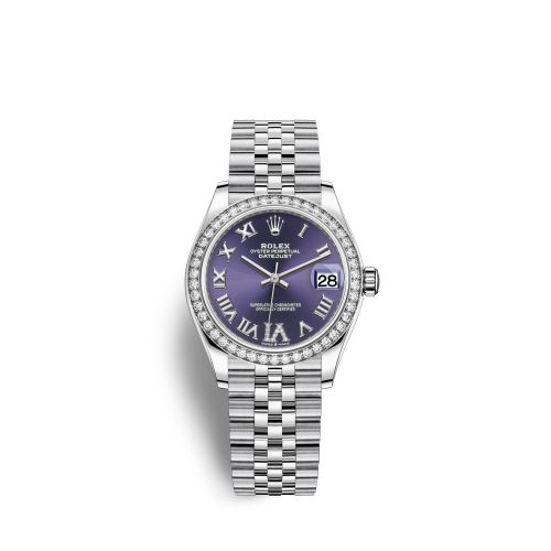 Rolex Datejust 31 Stainless Steel Diamond / Jubilee / Aubergine - Roman 278384RBR-0030