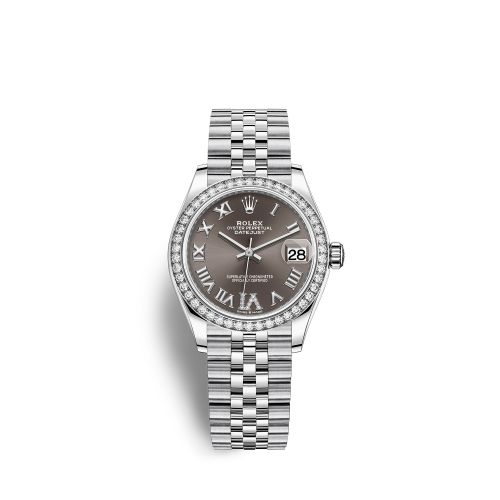 Rolex Datejust 31 Stainless Steel Diamond / Jubilee / Grey - Roman 278384RBR-0032
