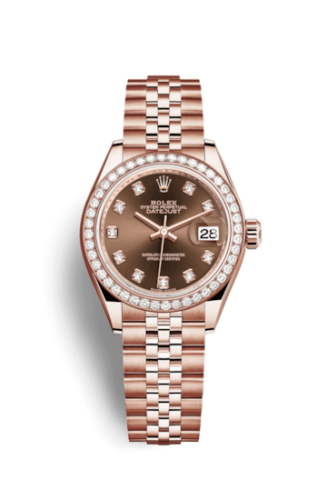 Rolex Lady-Datejust 28 Everose Diamond / Jubilee / Chocolate Diamond 279135RBR-0018