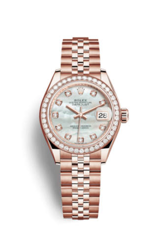 Rolex Lady-Datejust 28 Everose Diamond / Jubilee / MOP 279135rbr-0019