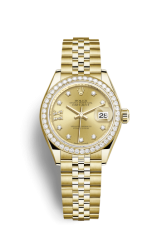 Rolex Lady-Datejust 28 Yellow Gold Diamond / Jubilee / Champagne Diamonds 279138RBR-0007