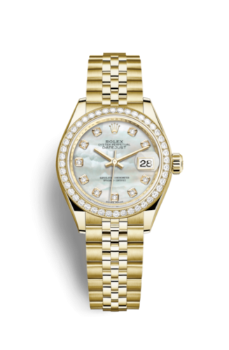 Rolex Lady-Datejust 28 Yellow Gold Diamond / Jubilee / MOP 279138RBR-0016