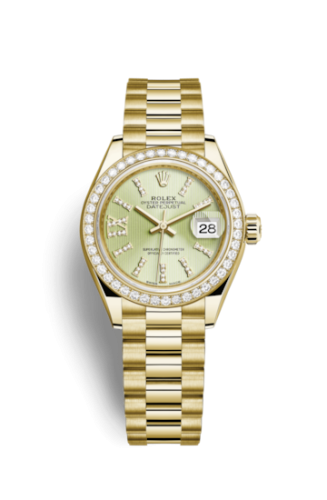 Rolex Lady-Datejust 28 Yellow Gold Diamond / President / Linden Diamonds 279138rbr-0003