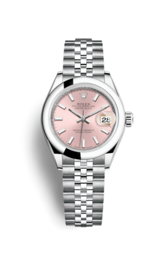 Rolex Lady-Datejust 28 Stainless Steel Domed / Jubilee / Pink 279160-0001