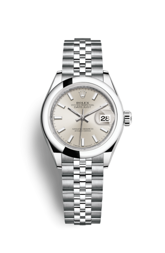 Rolex Lady-Datejust 28 Stainless Steel Domed / Silver / Jubilee 279160-0005