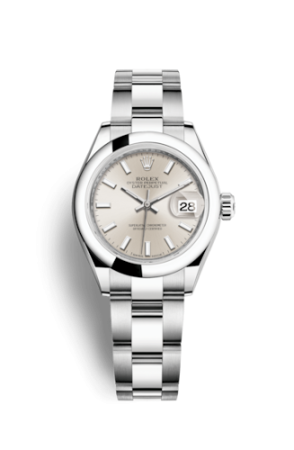 Rolex Lady-Datejust 28 Stainless Steel Domed / Oyster / Silver 279160-0006