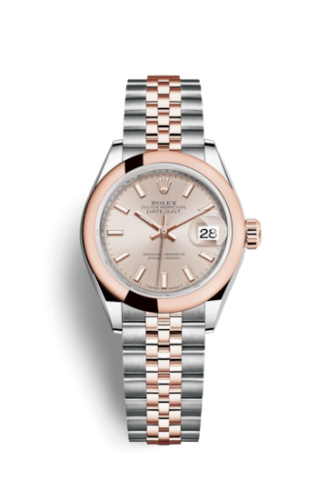 Rolex Lady-Datejust 28 Rolesor Rose Domed / Jubilee / Sundust 279161-0001