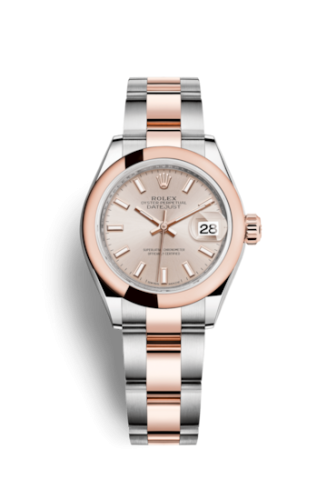 Rolex Lady-Datejust 28 Rolesor Rose Domed / Oyster / Sundust 279161-0002
